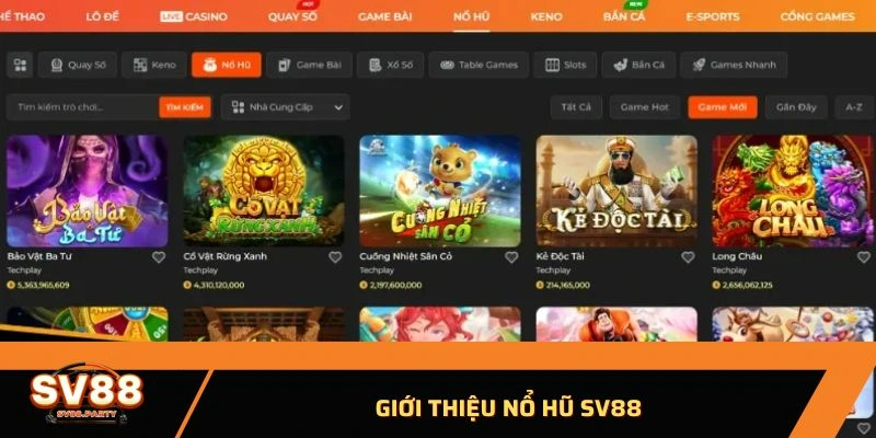 Giới thiệu nổ hũ SV88