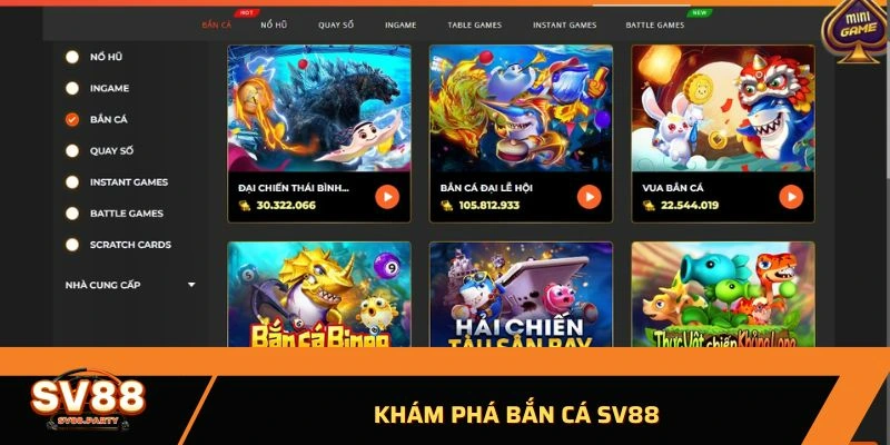 Khám phá thế giới bắn cá SV88