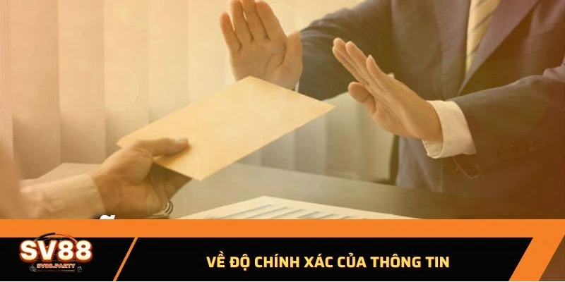 Về độ chính xác của thông tin