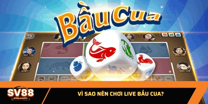 Vì sao nên chơi live bầu cua?